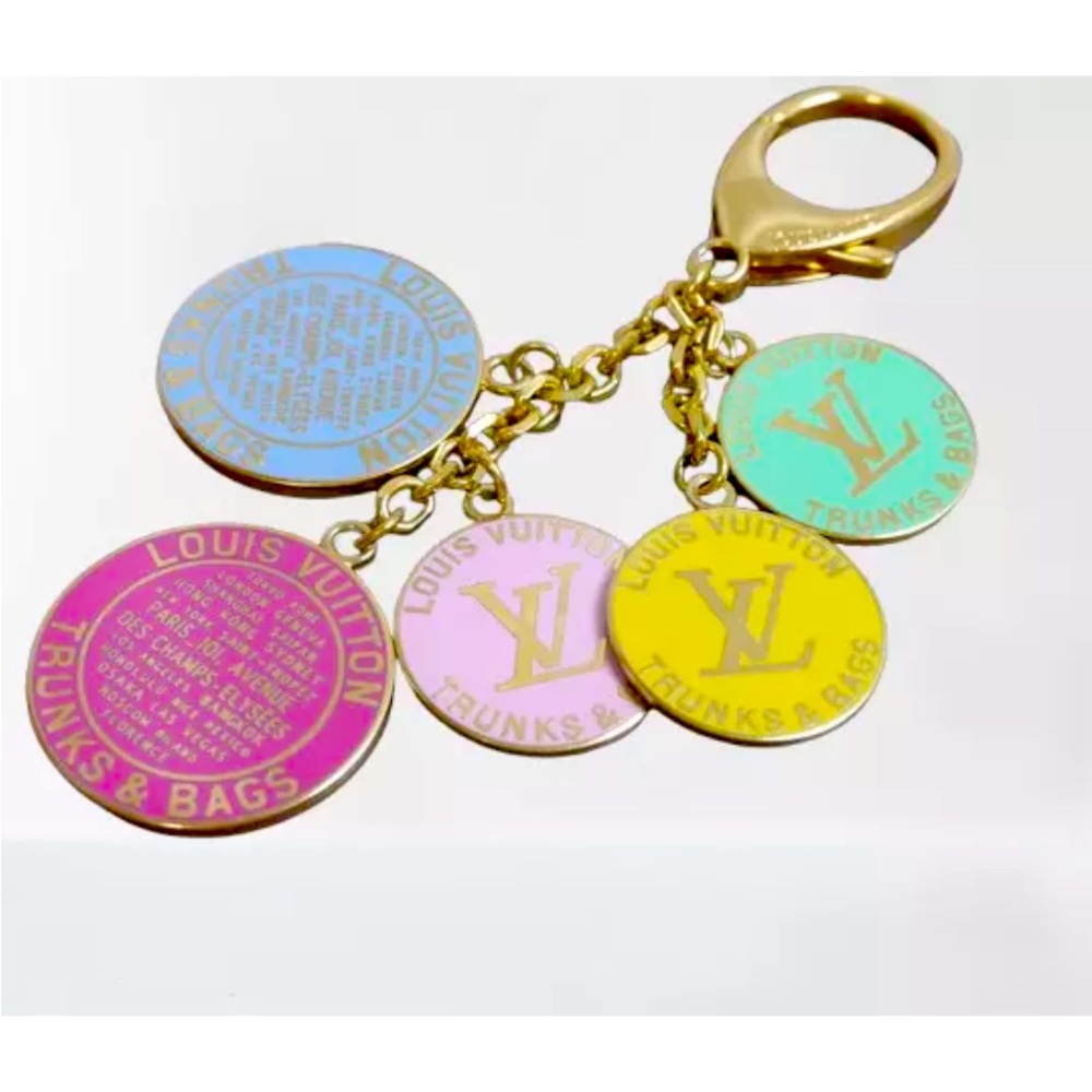 Louis Vuitton Trunks and Bags Key Bag Charm Multicolor Gold